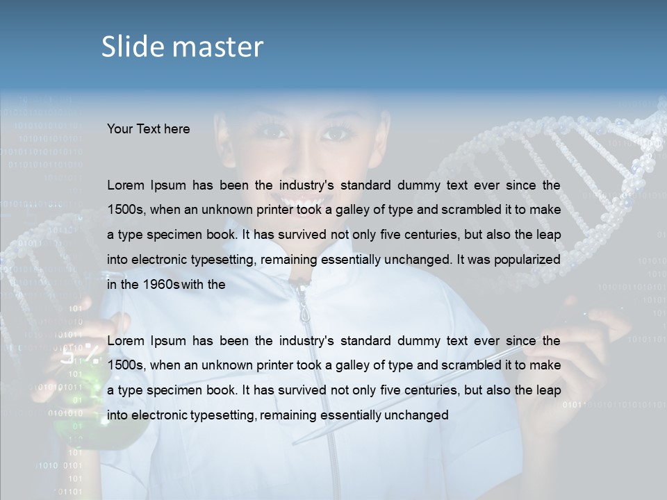 Dna Scientific Chromosome PowerPoint Template