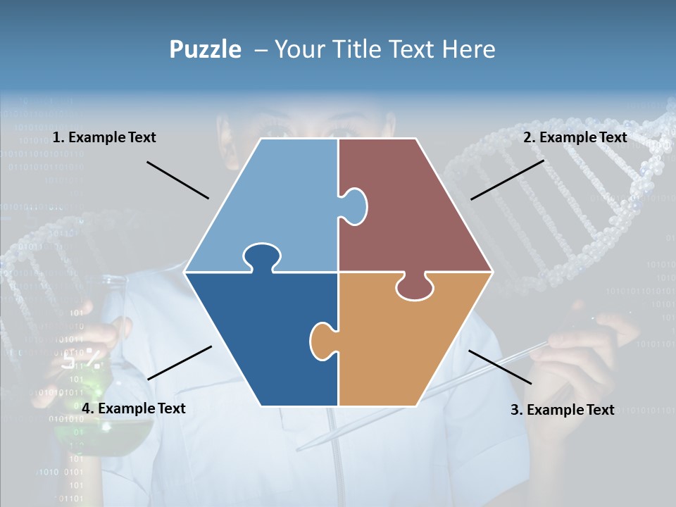 Dna Scientific Chromosome PowerPoint Template