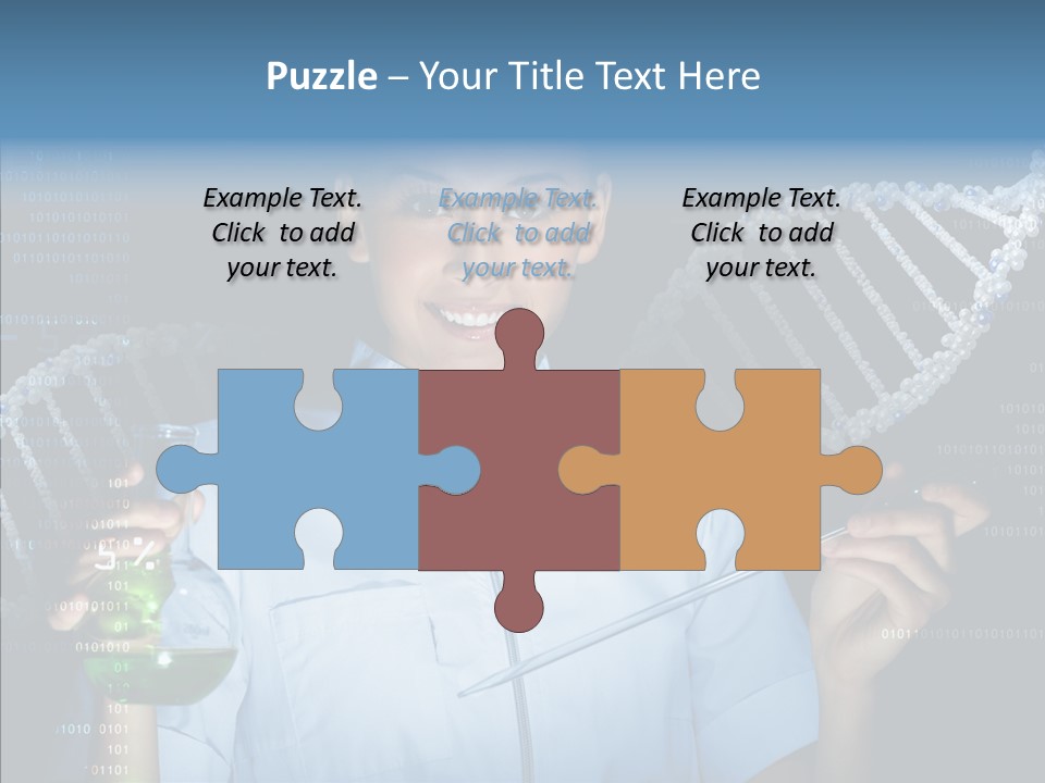 Dna Scientific Chromosome PowerPoint Template