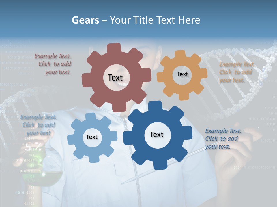 Dna Scientific Chromosome PowerPoint Template