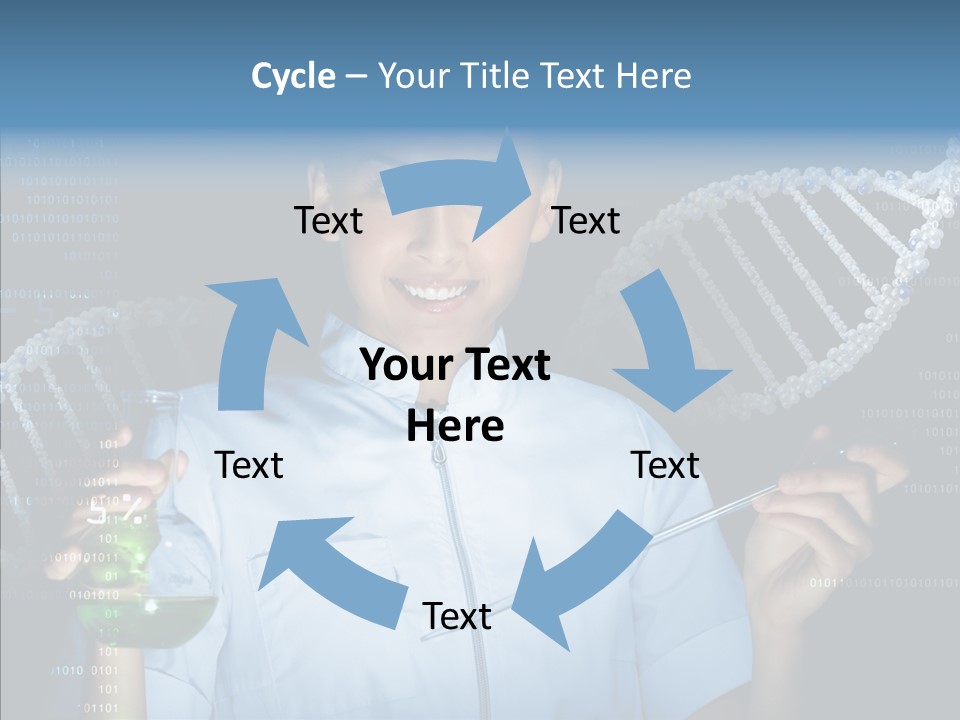 Dna Scientific Chromosome PowerPoint Template