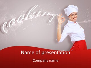 Woman Professional Gourmet PowerPoint Template