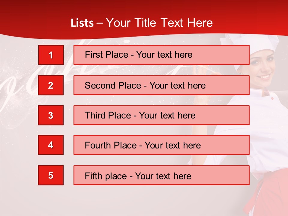Woman Professional Gourmet PowerPoint Template