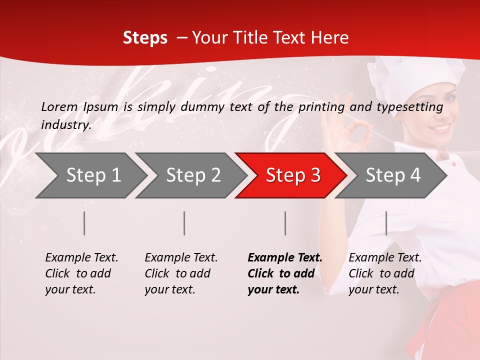 Woman Professional Gourmet PowerPoint Template