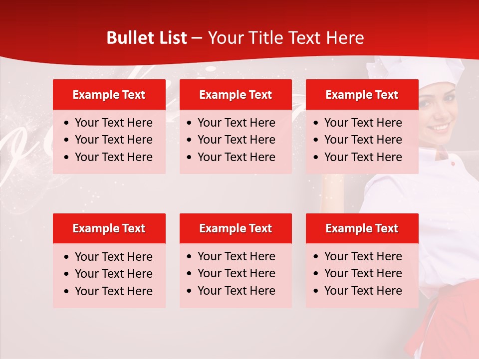 Woman Professional Gourmet PowerPoint Template