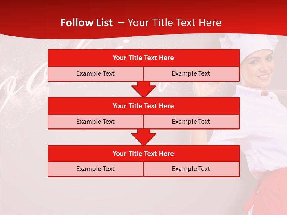 Woman Professional Gourmet PowerPoint Template