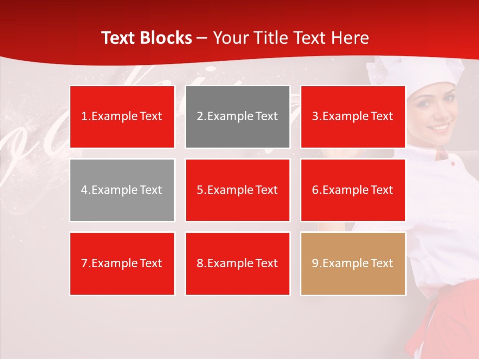 Woman Professional Gourmet PowerPoint Template