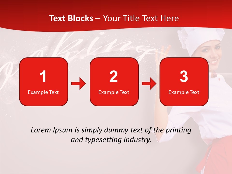 Woman Professional Gourmet PowerPoint Template