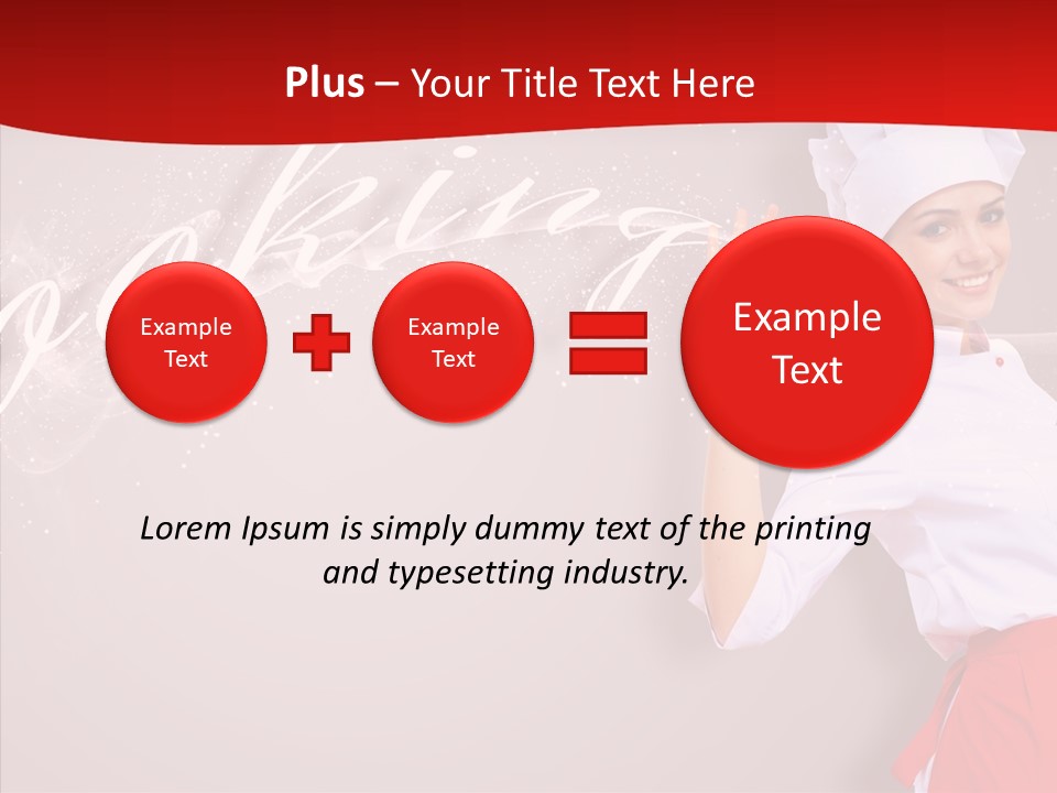 Woman Professional Gourmet PowerPoint Template