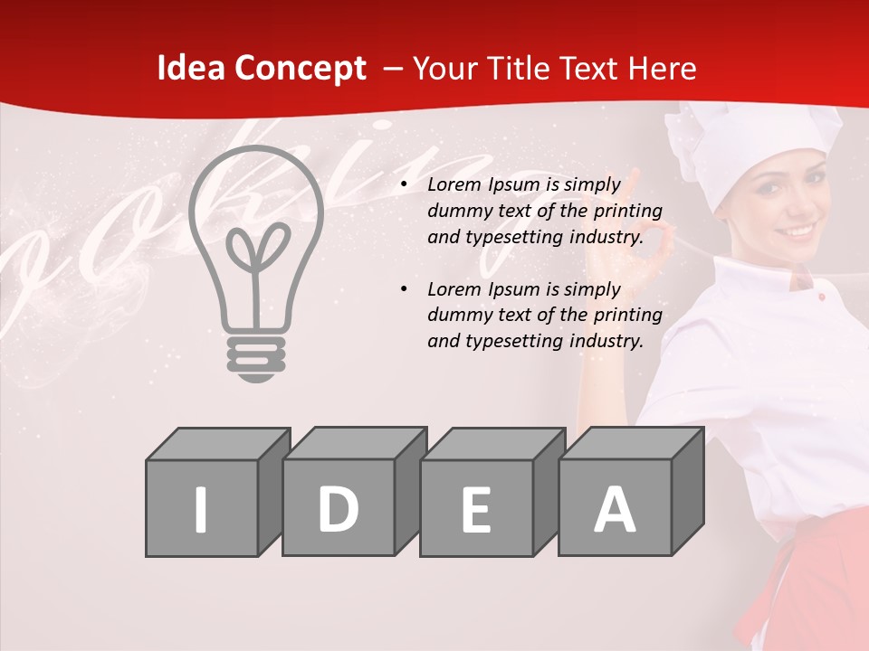 Woman Professional Gourmet PowerPoint Template