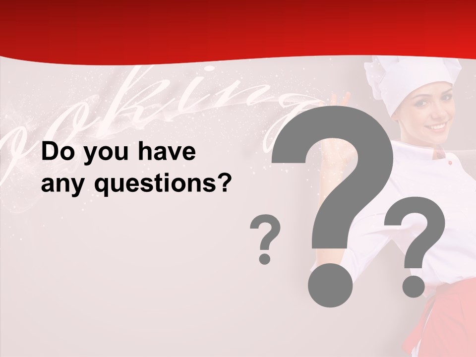 Woman Professional Gourmet PowerPoint Template