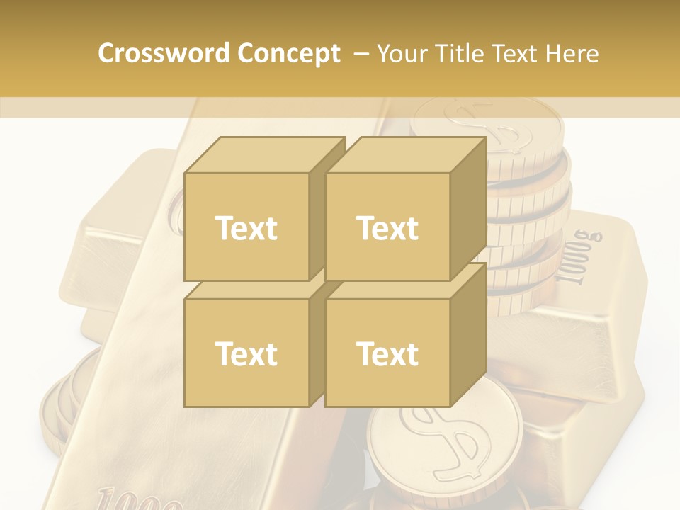 Purity Ingot Isolated PowerPoint Template