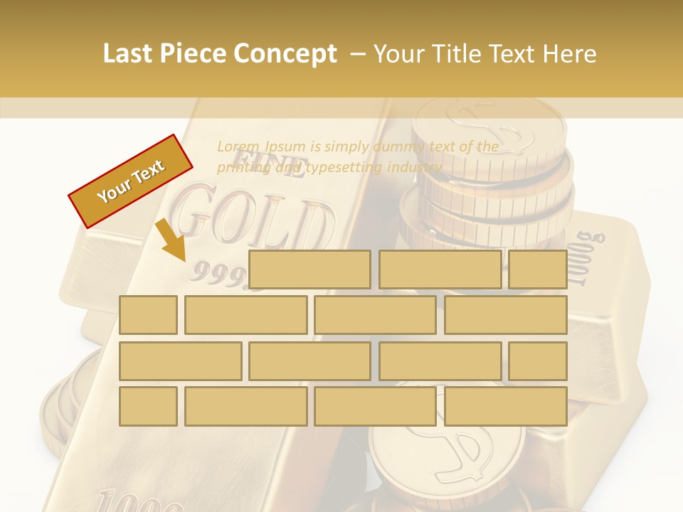 Purity Ingot Isolated PowerPoint Template