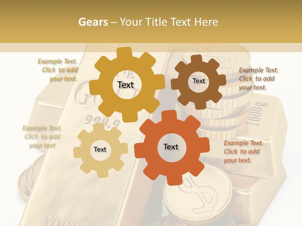 Purity Ingot Isolated PowerPoint Template