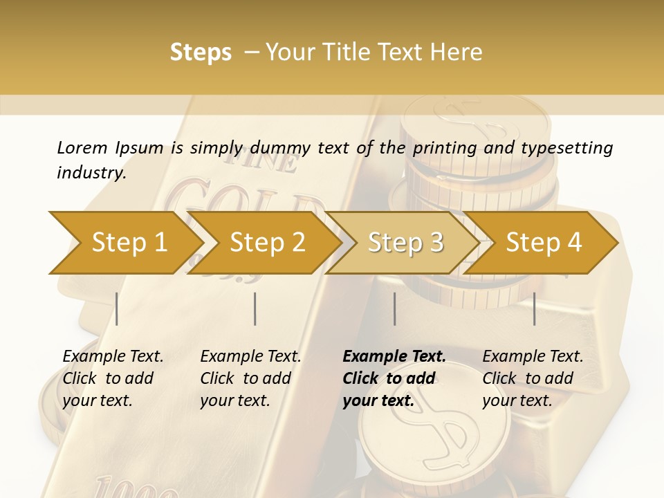 Purity Ingot Isolated PowerPoint Template