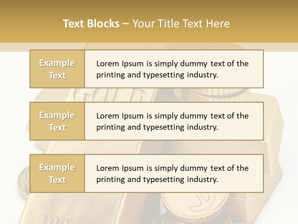 Purity Ingot Isolated PowerPoint Template