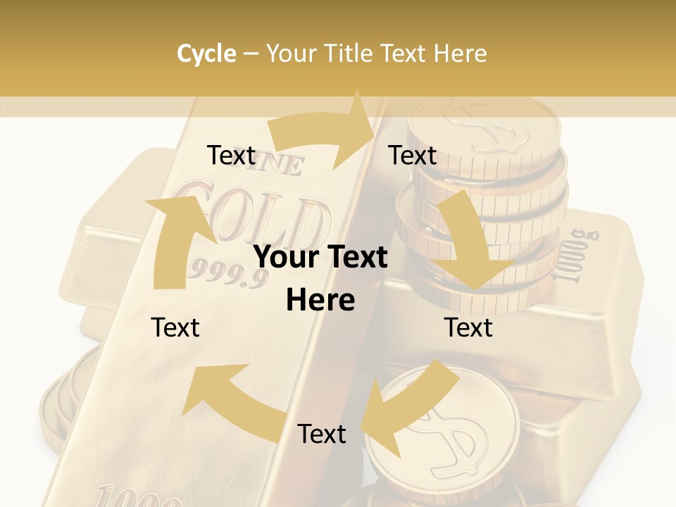 Purity Ingot Isolated PowerPoint Template