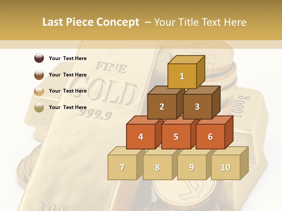 Purity Ingot Isolated PowerPoint Template