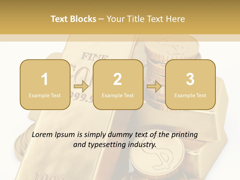 Purity Ingot Isolated PowerPoint Template