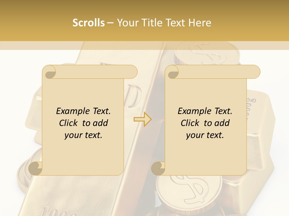 Purity Ingot Isolated PowerPoint Template