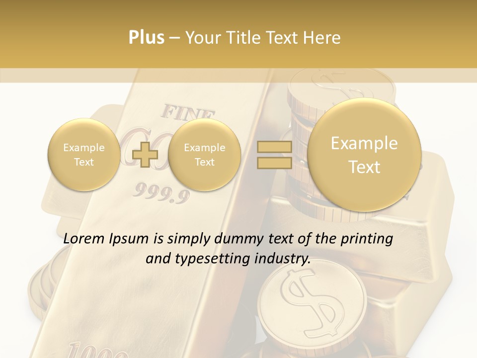 Purity Ingot Isolated PowerPoint Template