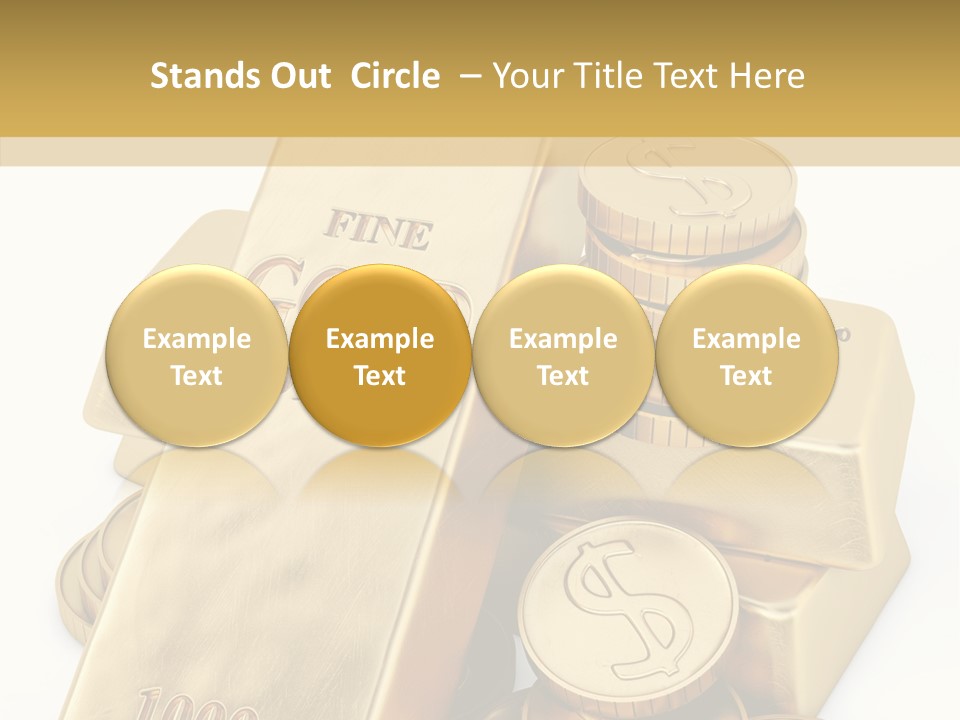 Purity Ingot Isolated PowerPoint Template