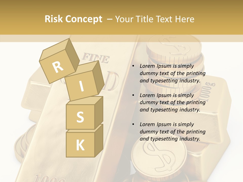 Purity Ingot Isolated PowerPoint Template