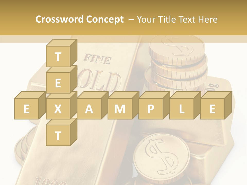 Purity Ingot Isolated PowerPoint Template