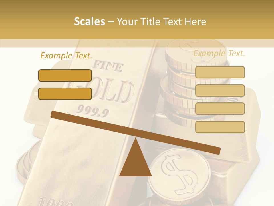 Purity Ingot Isolated PowerPoint Template
