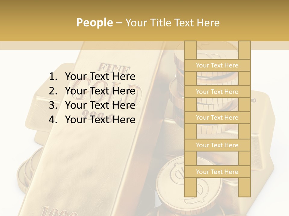 Purity Ingot Isolated PowerPoint Template