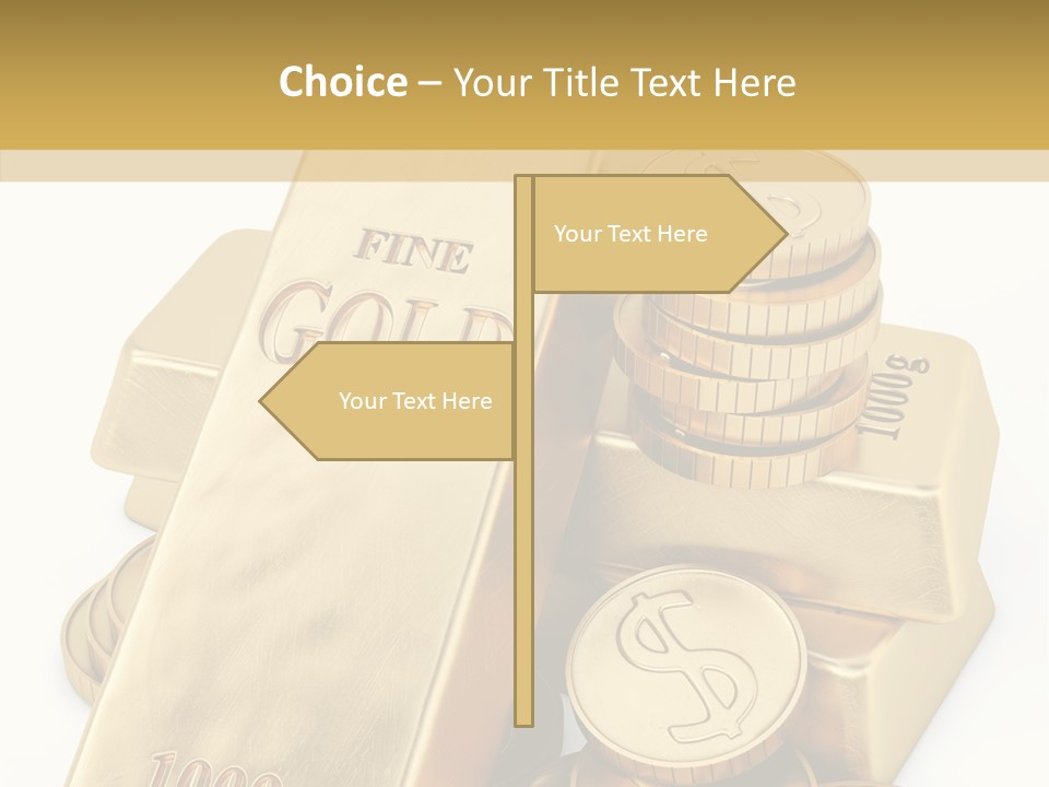 Purity Ingot Isolated PowerPoint Template