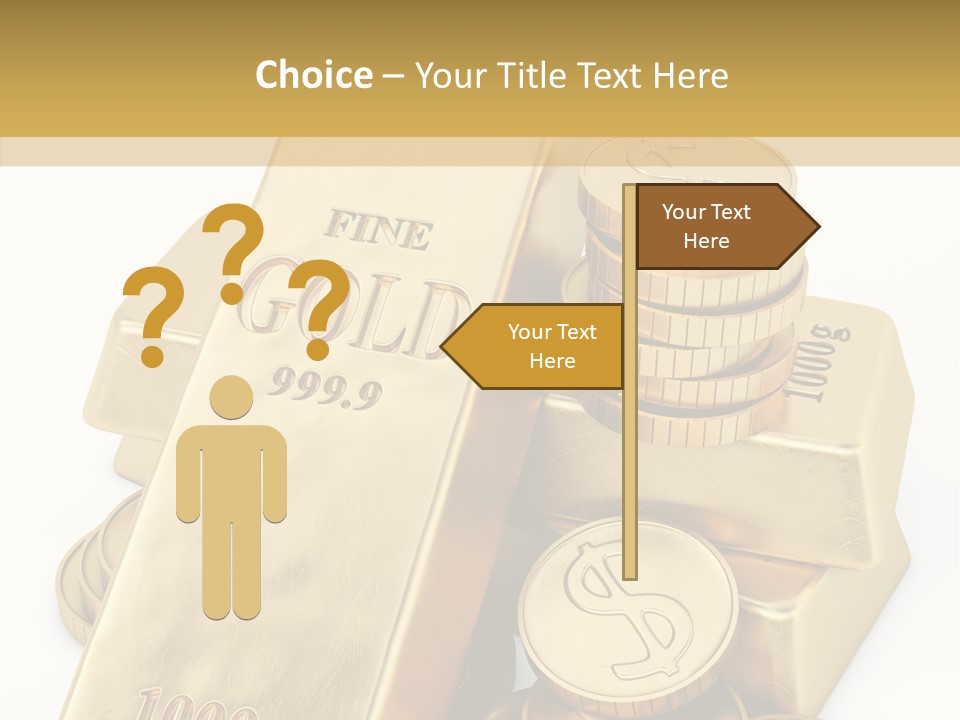 Purity Ingot Isolated PowerPoint Template