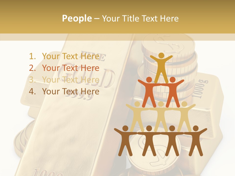 Purity Ingot Isolated PowerPoint Template