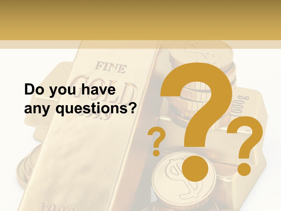 Purity Ingot Isolated PowerPoint Template