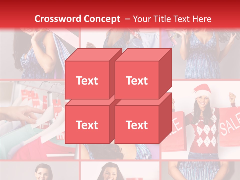 Happy Person Feminine PowerPoint Template