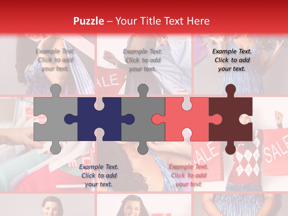 Happy Person Feminine PowerPoint Template