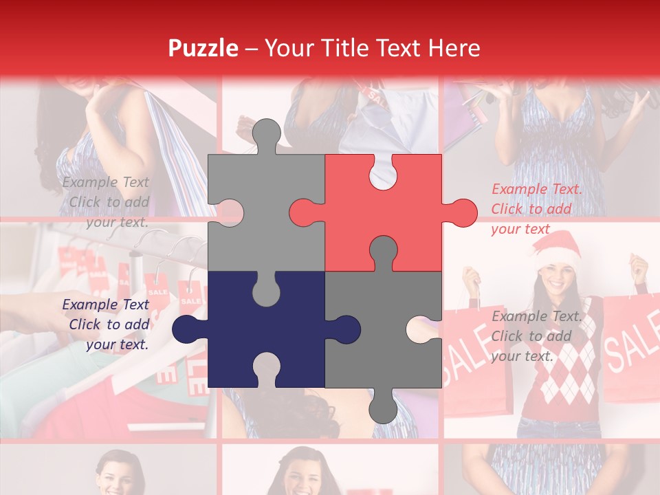 Happy Person Feminine PowerPoint Template