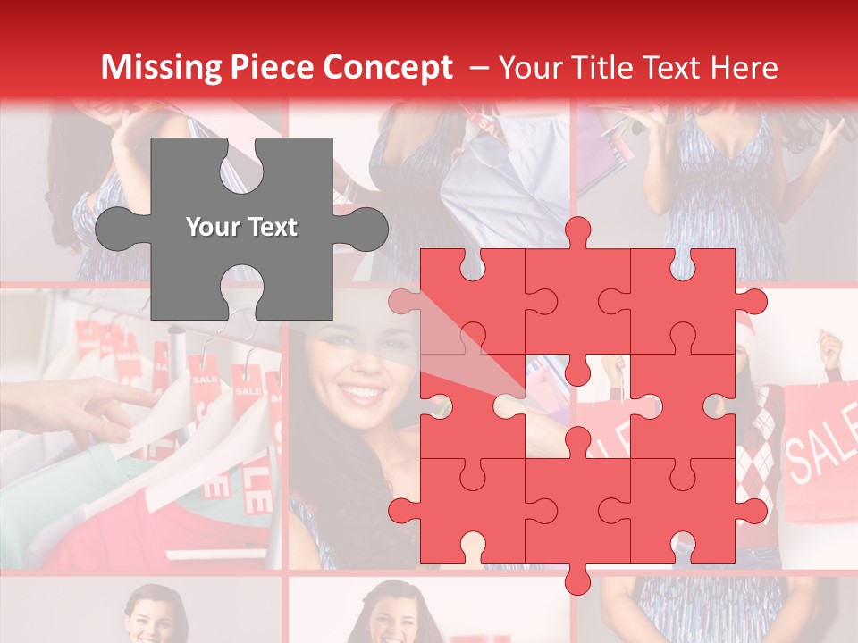 Happy Person Feminine PowerPoint Template