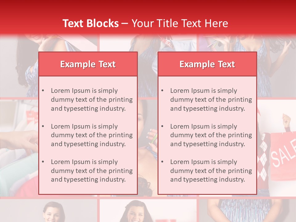 Happy Person Feminine PowerPoint Template