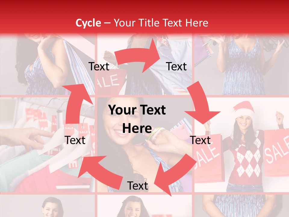 Happy Person Feminine PowerPoint Template