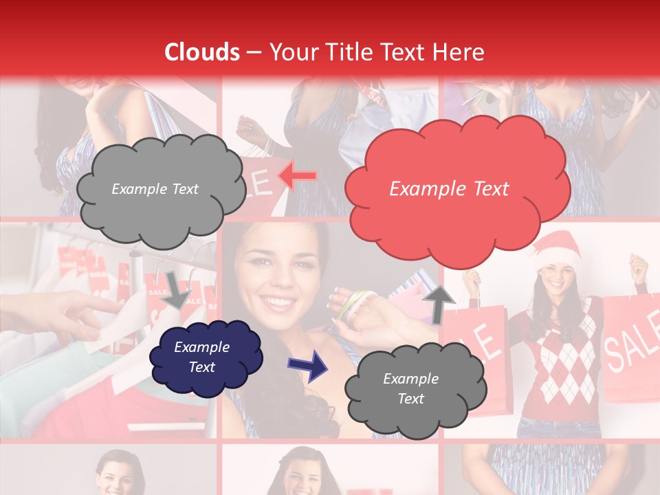 Happy Person Feminine PowerPoint Template