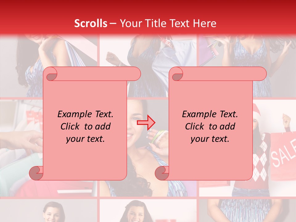 Happy Person Feminine PowerPoint Template