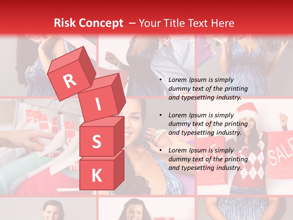 Happy Person Feminine PowerPoint Template