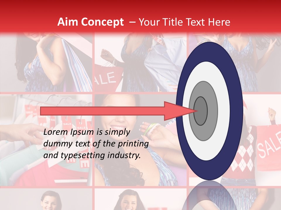 Happy Person Feminine PowerPoint Template