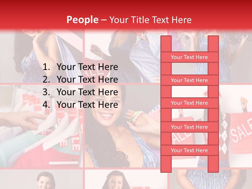 Happy Person Feminine PowerPoint Template