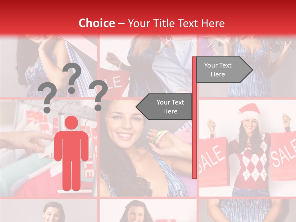 Happy Person Feminine PowerPoint Template