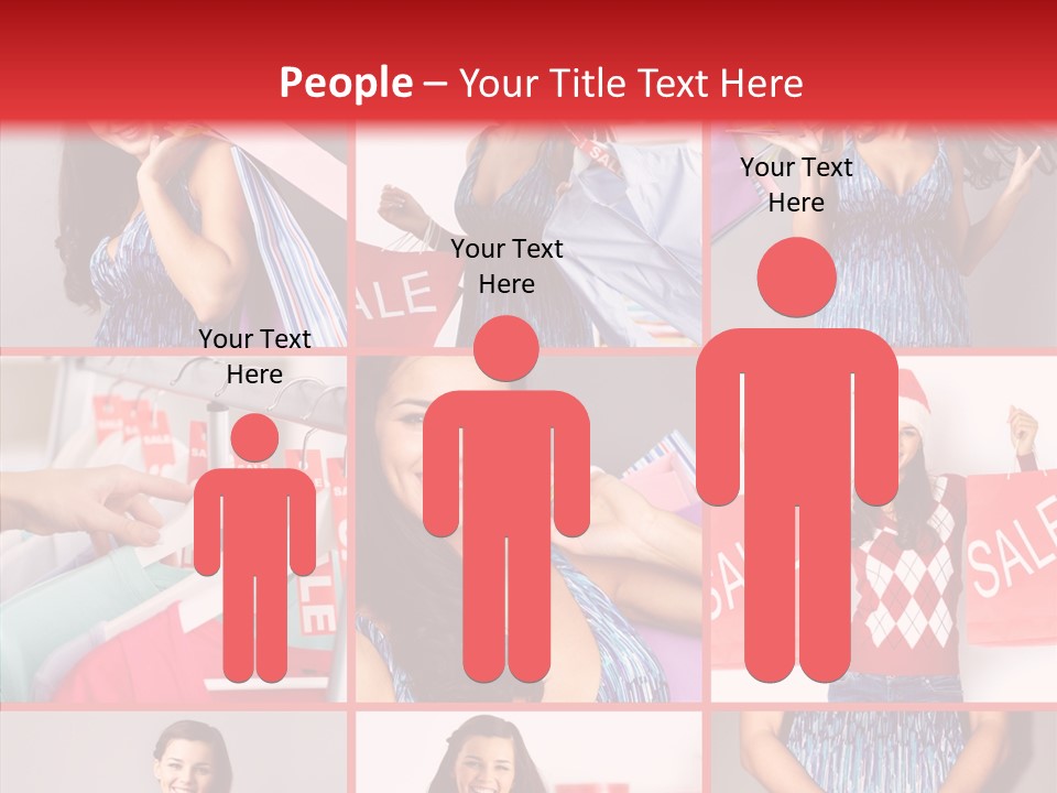 Happy Person Feminine PowerPoint Template