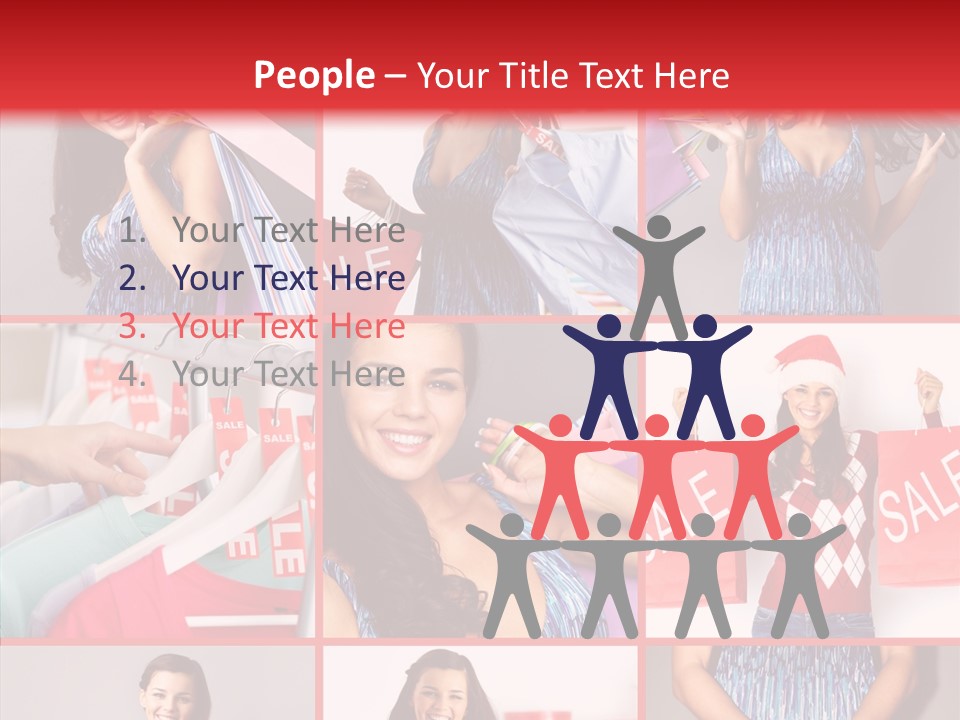 Happy Person Feminine PowerPoint Template