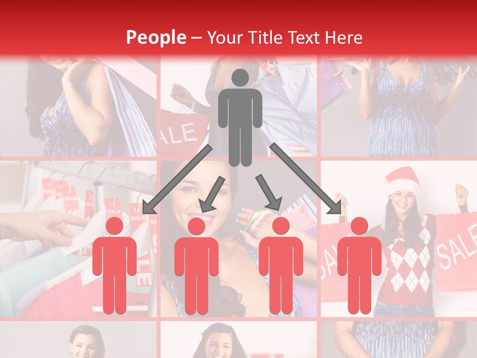 Happy Person Feminine PowerPoint Template