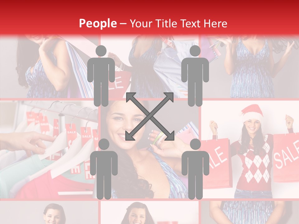 Happy Person Feminine PowerPoint Template